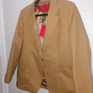 Carolina Herrera Camel Blazer